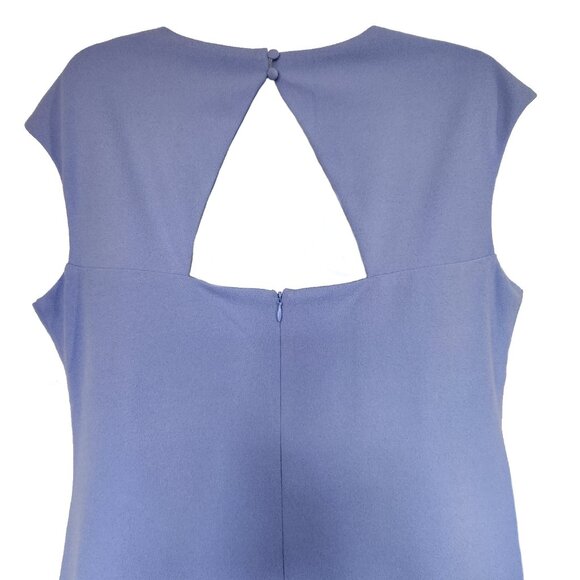 Classy Lavendar/Perwinkle Midi Keyhole Dress - Picture 6 of 8